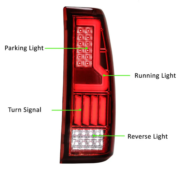 Chevrolet Silverado (03-07; Cateye): Custom LED DRL Tail Light Assemblies
