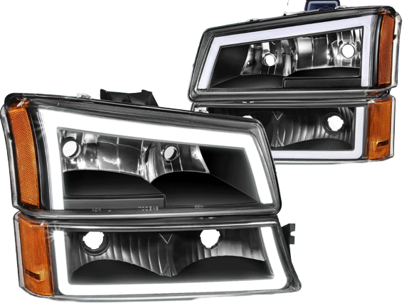 Chevrolet Silverado (03-07; Cateye): LED O-DRL Headlight Assemblies