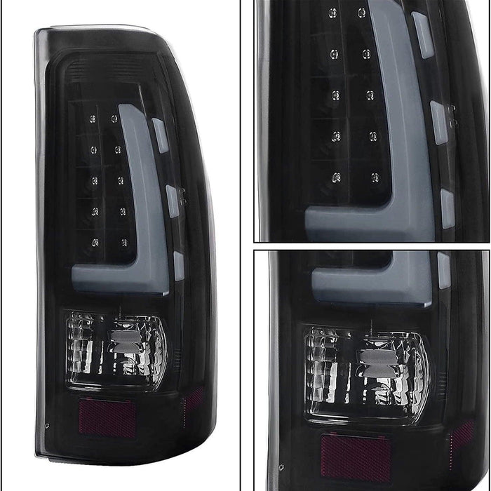 Chevrolet Silverado (03-07; Cateye): LED U-DRL Headlight + LED Taillight Assembly COMBO