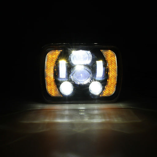 45W 7x6 Black/Chrome LED light For Toyota Pickup Truck