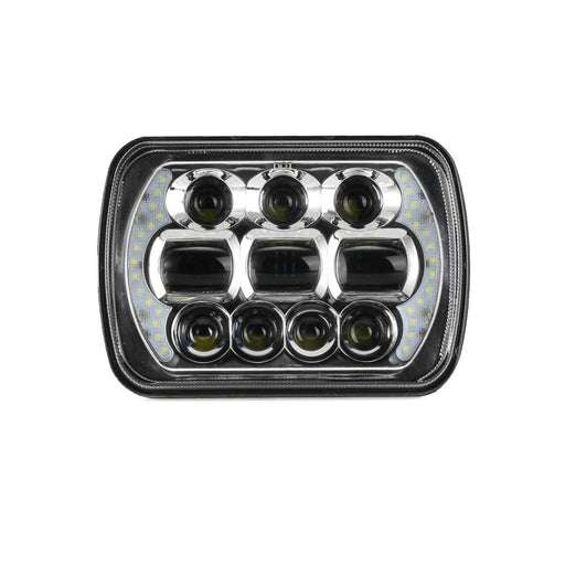 65W 7x6 Black/Chrome LED light For Toyota Pickup Truck